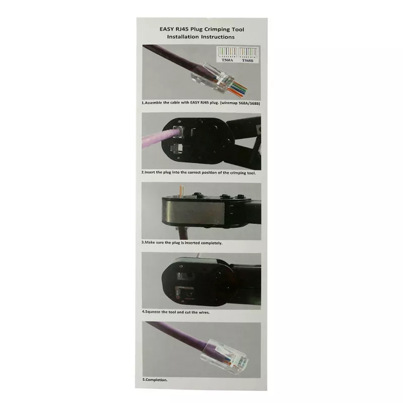 ACT Modular presēšanas instruments caurplūdes RJ45 savienotājiem