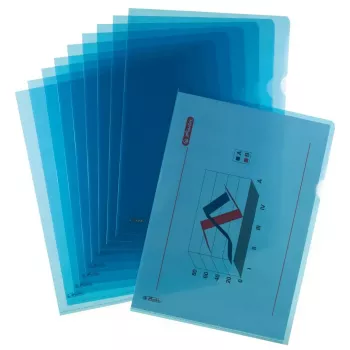 Herlitz 50009107 Mape no polipropilēna (PP) zila A4
