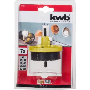 Urbju vainagu komplekts KWB 599000 7 gab. 6,3 cm plastmasai un kokam