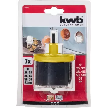 Urbju zāģu komplekts KWB 599100 7 gab. 6.3 cm kokam un plastmasai