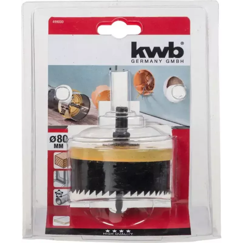 Urbja zāģis KWB 499000 8 cm viengabala ģipškartonam, plastmasai, mīkstajam kokam