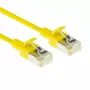 ACT Dzeltenais 1,5 m LSZH U/FTP CAT6A datacentra tievais patch kabelis ar snagless RJ45 savienotājiem