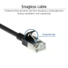 ACT Black 1.5 m LSZH U/FTP CAT6A datacentra slaidais savienojuma kabelis ar RJ45 savienotājiem