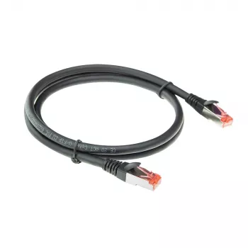 ACT Black 7 m CAT6A U/FTP PVC tīkla kabelis, augsta elastība, nesapinās, ar aizsargvāciņiem un RJ45 savienotājiem