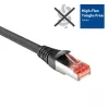 ACT Black 10 m CAT6A U/FTP PVC tīkla kabelis, elastīgs, nesapinies, ar aizsargvāciņiem