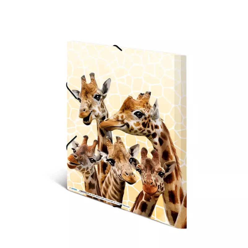 Mapes vāks HERMA Giraffe friends Polipropilēns (PP) Daudzkrāsains A4