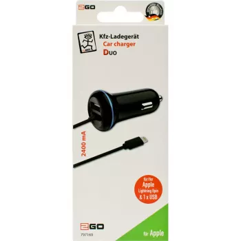 Auto lādētājs 2GO 797169 Universāls Melns Cigarešu aizdedzinātājs 12/24V