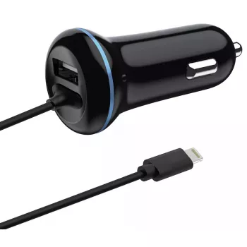 Auto lādētājs 2GO 797169 Universāls Melns Cigarešu aizdedzinātājs 12/24V