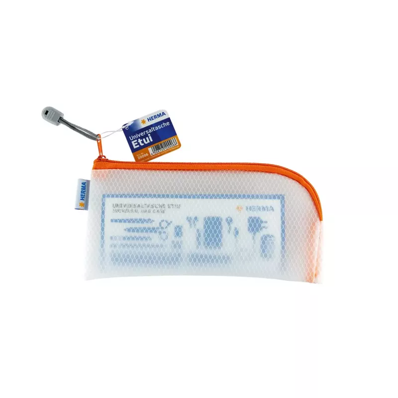Penālis HERMA 20006 Cietais EVA Oranžs Caurspīdīgs 110x230mm