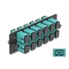 DeLOCK Šķiedru optikas adapteru panelis SC Simplex OM4 12 porti akva