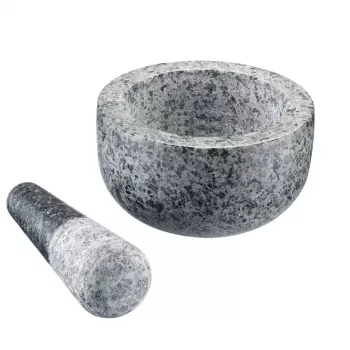 Java un piesta Westmark Granit Grey — Granīts, Ø 13 cm, 131×131 mm