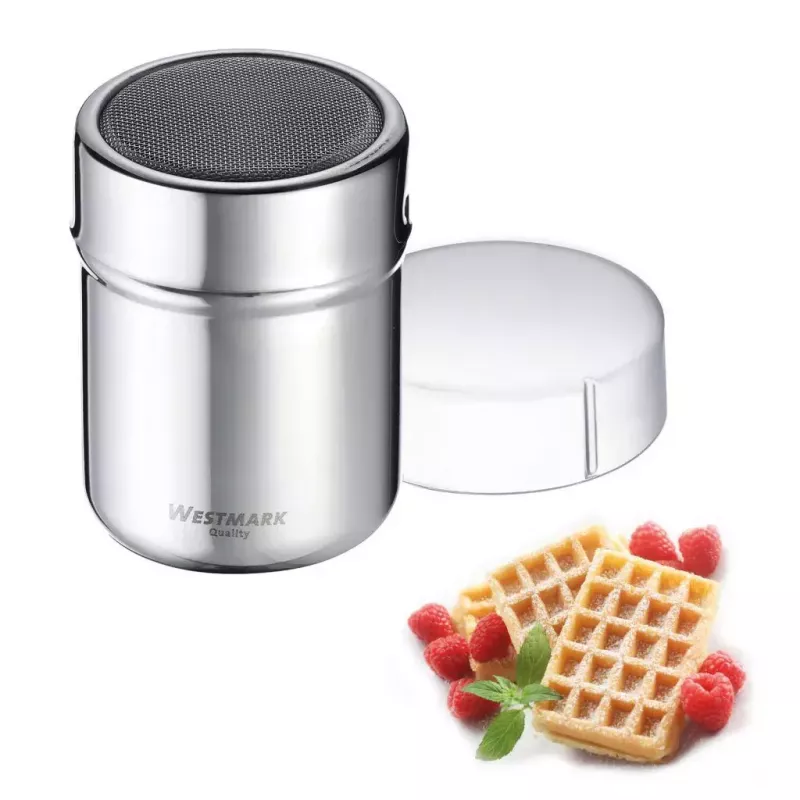 Cukura dozators Westmark 69502260 — apaļš, nerūsējošais tērauds + polipropilēns, 62×62×82 mm