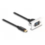 DeLOCK Easy 45 modulis SuperSpeed USB 10 Gbps USB Type-A sievišķais uz USB Type-C vīrišķais