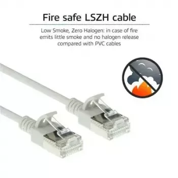 ACT Grey 10 m LSZH U/FTP CAT6A datacentra tievais patch kabelis ar aizsargvāciņu un RJ45 savienotājiem