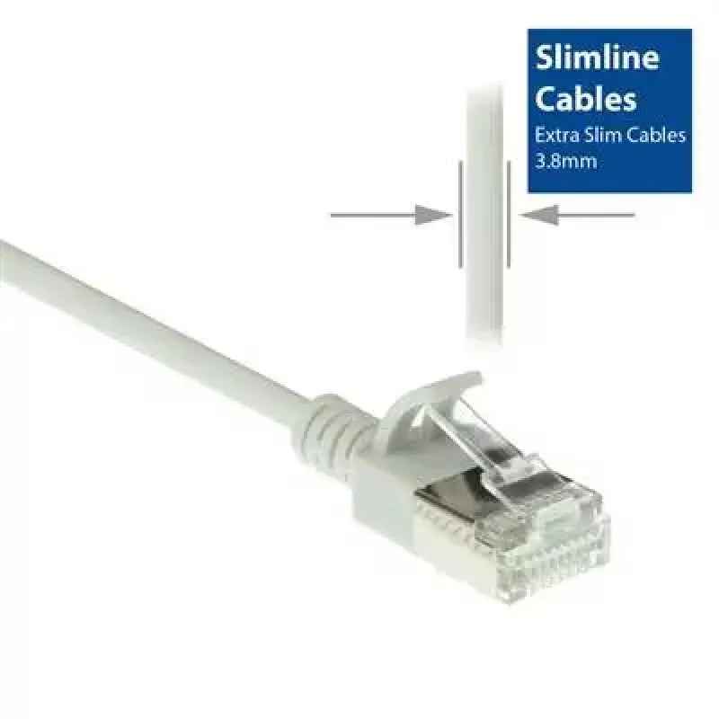 ACT Grey 10 m LSZH U/FTP CAT6A datacentra tievais patch kabelis ar aizsargvāciņu un RJ45 savienotājiem