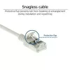 ACT Grey 10 m LSZH U/FTP CAT6A datacentra tievais patch kabelis ar aizsargvāciņu un RJ45 savienotājiem