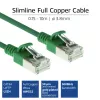 ACT Green 7 metru LSZH U/FTP CAT6A plānais datu centra savienojuma kabelis ar aizsargvāciņu un RJ45 savienotājiem