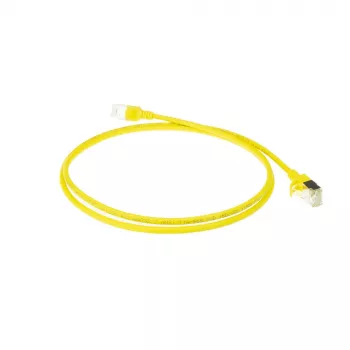 ACT Yellow 10 m LSZH U/FTP CAT6A plānais līdzens datu centra kabelis ar aizsargātiem RJ45 savienotājiem