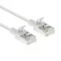 ACT White 3 metru LSZH U/FTP CAT6A datacentra slaidais savienojuma kabelis ar snagless RJ45 savienotājiem