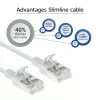 ACT White 3 metru LSZH U/FTP CAT6A datacentra slaidais savienojuma kabelis ar snagless RJ45 savienotājiem