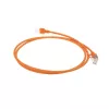 ACT Orange 1 metrs LSZH U/FTP CAT6A datacentra plānais patch vads ar snagless RJ45 savienotājiem
