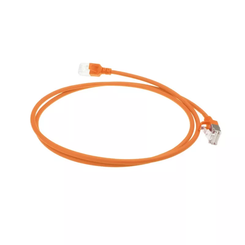 ACT Orange 3 m LSZH U/FTP CAT6A datacenter plānais patch vads ar RJ45 savienotājiem