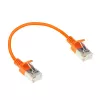 ACT Orange 0,25 m LSZH U/FTP CAT6A datu centra tievais savienojuma kabelis ar aizsargātiem RJ45 savienotājiem