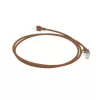 ACT Brown 1 m LSZH U/FTP CAT6A datacenter plānais lēciena kabelis ar RJ45 savienotājiem