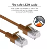 ACT Brown 1 m LSZH U/FTP CAT6A datacenter plānais lēciena kabelis ar RJ45 savienotājiem