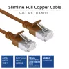 ACT Brown 0.25m LSZH U/FTP CAT6A datacentra slaidais savienojuma kabelis ar snagless RJ45 savienotājiem