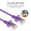 ACT Purple 10 metru LSZH U/FTP CAT6A datacentra plānais lēciena kabelis ar RJ45 savienotājiem