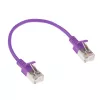 ACT Purple 0.15 m LSZH U/FTP CAT6A plānveida datu centra lēciena kabelis ar RJ45 savienotājiem