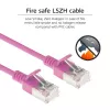 ACT Pink 2 metru LSZH U/FTP CAT6A datacentra slaidais savienojuma kabelis ar RJ45 savienotājiem