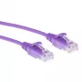 ACT Purple 7 m LSZH U/UTP CAT6 datacentra plānais tīkla vads ar snagless RJ45 savienotājiem