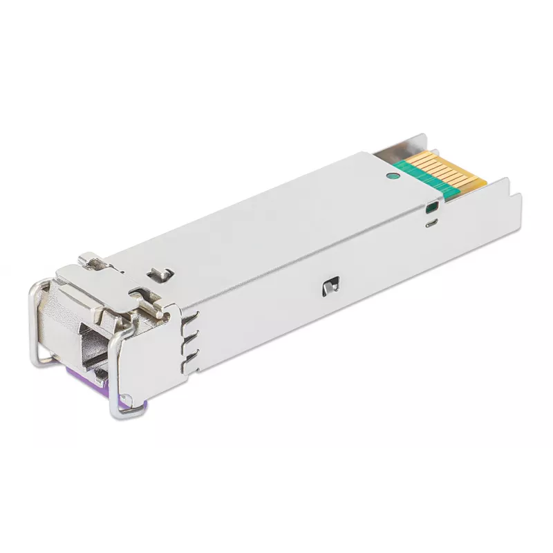 Intellinet Gigabit Fiber WDM Bi-Direkcionālais SFP optiskais raiduztvērēja modulis 1000Base-BX-U (LC) vienmoda ports, 80 km, BiDi WDM (RX1550/TX1490), MSA saderīgs