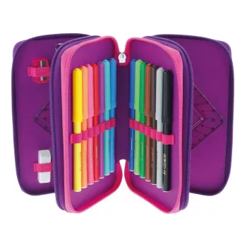 Herlitz TriCase Dip Dye 31 gab. Rozā Purpura Poliesters 190x115x70 mm