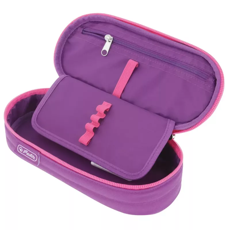 Penālis Herlitz Dip Dye Soft Poliesters Rozā Violeta 215x95x60mm
