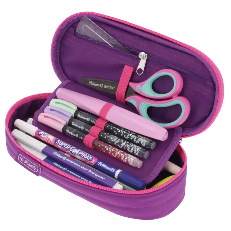 Penālis Herlitz Dip Dye Soft Poliesters Rozā Violeta 215x95x60mm
