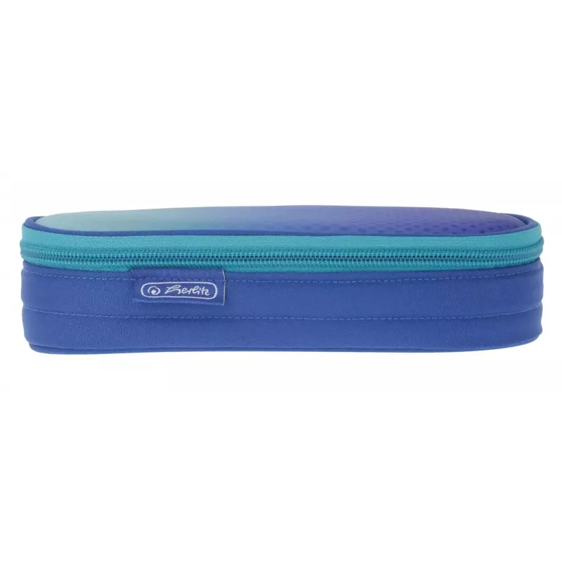 Herlitz Dip Dye Soft penālis no poliestera, zils/tirkīzs, 215x95x60 mm