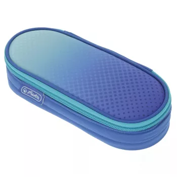 Herlitz Dip Dye Soft penālis no poliestera, zils/tirkīzs, 215x95x60 mm