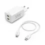 Hama 00125116 mobilās ierīces lādētājs Power bank, Viedtālrunis, Planšete Balts Maiņstrāvas Ātrā uzlāde Iekštelpu