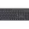 Hama WKM-200 bezvadu tastatūras un peles komplekts, RF, QWERTZ, melns