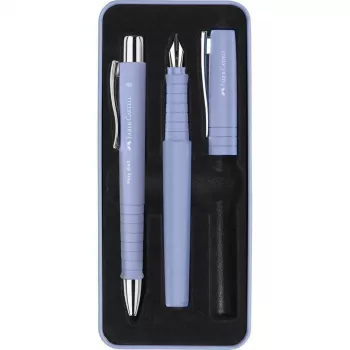 Pildspalva un lodīšu pildspalva Faber-Castell Poly Ball Set Purple 3 gab.