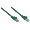 Intellinet tīkla vads, Cat5e, 1m, Zaļš, CCA, U/UTP, PVC, RJ45, Apzeltīti kontakti, Snagless, Booted, Mūža garantija