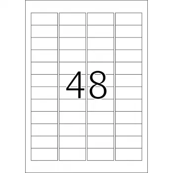 Etiķetes HERMA Premium A4 48,3x16,9 mm balts papīrs matēts 12800 gab.