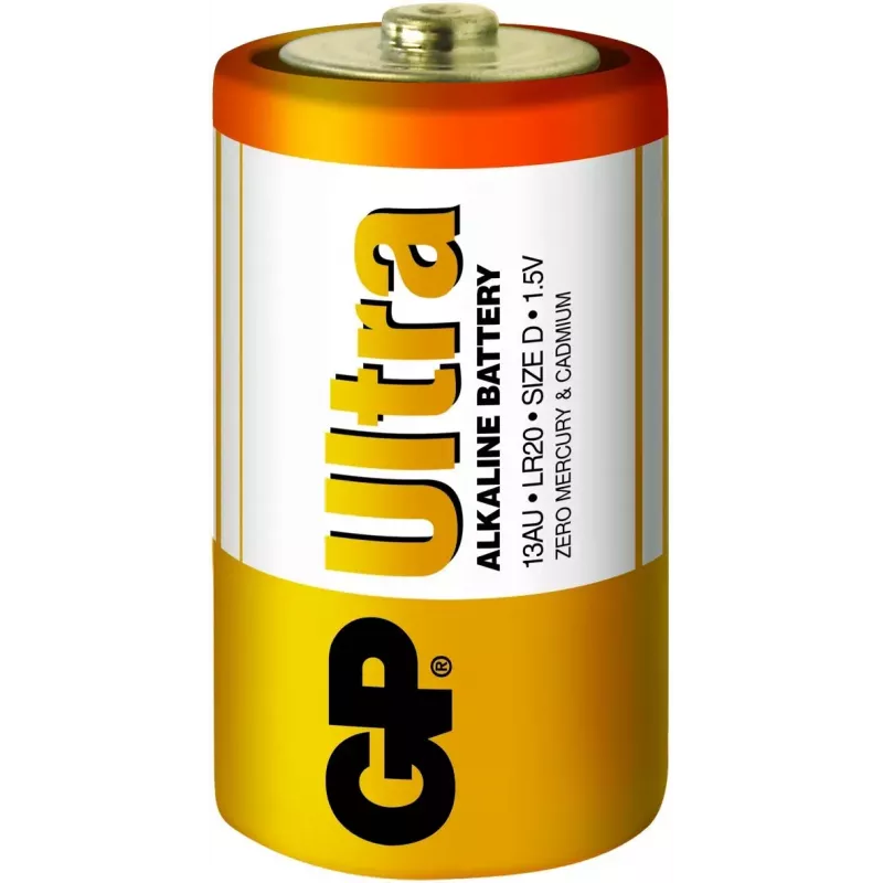 GP Ultra Alkaline D baterija (2 gab.)