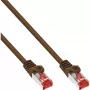 InLine Patch Kabelis S/FTP PiMF Cat.6 250MHz PVC varš brūns 3m