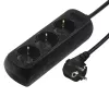 Hama 00108843 pārsprieguma aizsargs Melns 3 AC kontaktligzdas 230 V 5 m
