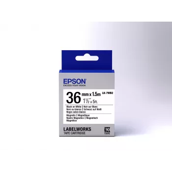 Epson Lentes kasetne magnētiskā LK-7WB2 Melna/Balta 36mm (1.5m)