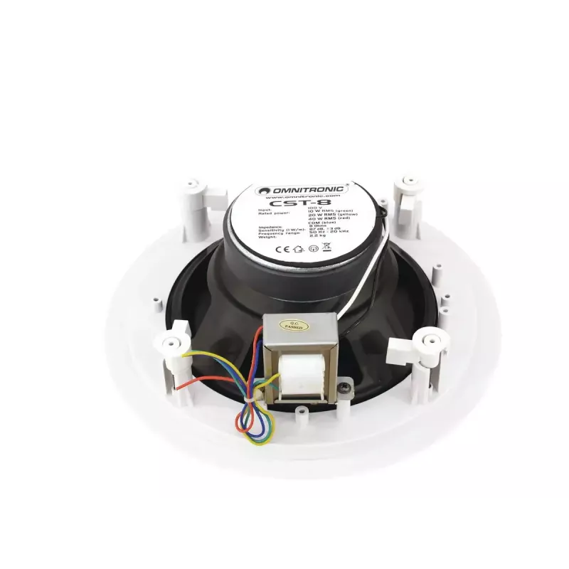 Divvirzienu skaļrunis Omnitronic 80710232 Balts Vads 40 W